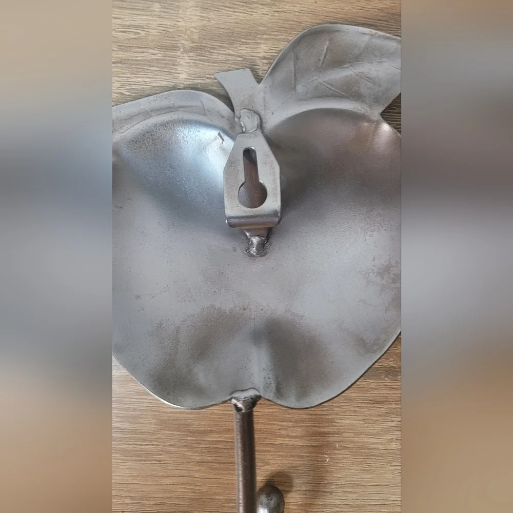 Vintage Silver Apple Wall Hook